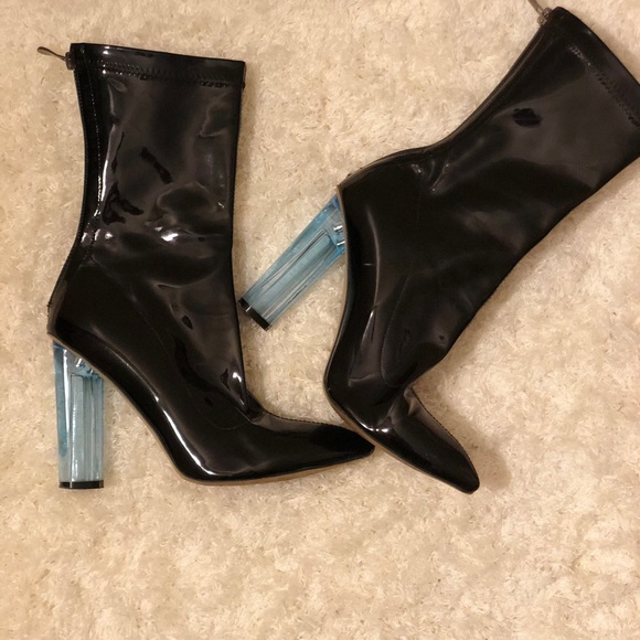 Fashion Nova Shoes - Faux Leather Boots